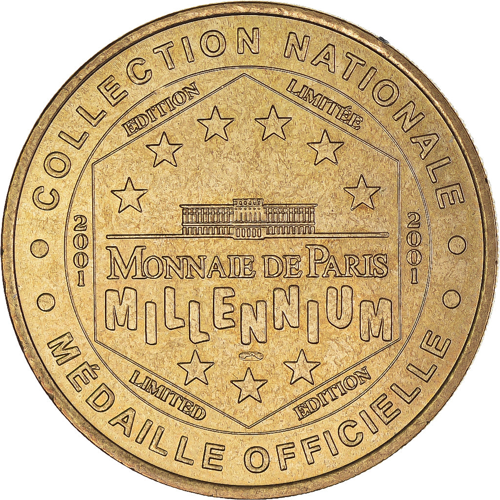 Francia, zeton, Jetón turístico, Paris - Notre Dame - Vierge à l'enfant