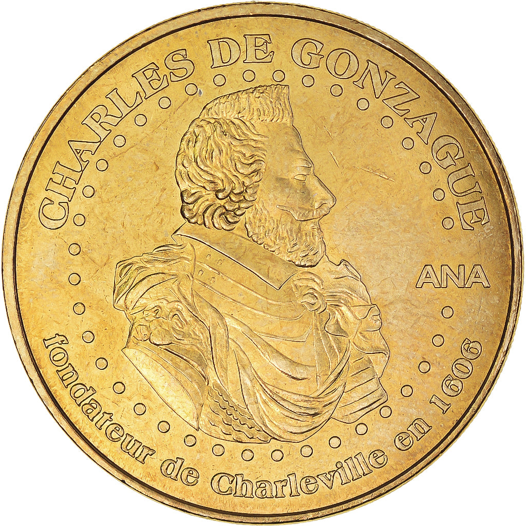 Francia, zeton, Jetón turístico, Charleville-Mézières - Charles de Gonzague