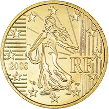 França, 50 Euro Cent, 2009, BU, MS(65-70), Latão