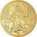 France, 10 Euro Cent, 2008, BU, MS(65-70), Brass