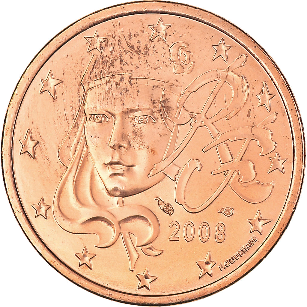 Francia, 5 Euro Cent, 2008, BU, FDC, Cobre