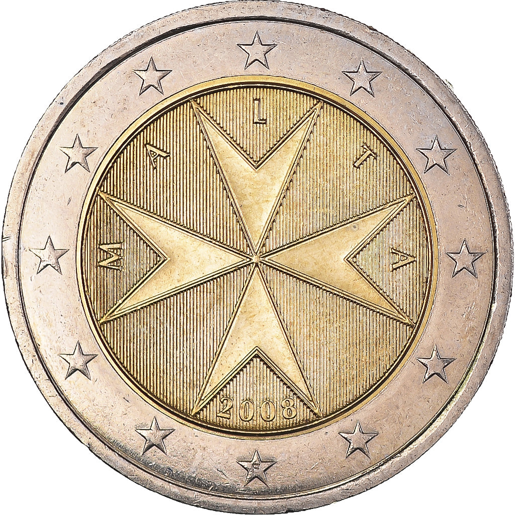 Malta, 2 Euro, 2008, Paris, SC+, Bimetálico, KM:132