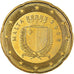 Malta, 20 Euro Cent, The arms of Malta, 2008, UNZ+, Nordic gold