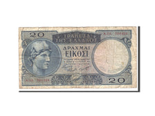 Greece, 20 Drachmai, 1954, KM:187a, 1954-01-15, VG(8-10)