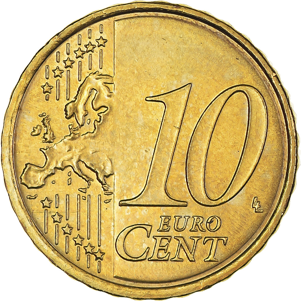Slovakia, 10 Euro Cent, 2009, Kremnica, MS(64), Brass