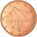 Eslováquia, 5 Euro Cent, 2009, Kremnica, MS(64), Cobre