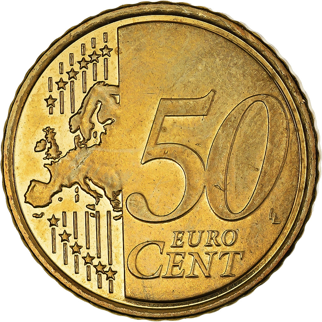 Chypre, 50 Euro Cent, Kyrenia ship, 2008, SPL+, Or nordique