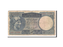 Greece, 20,000 Drachmai, 1949, KM:183a, 1949-12-29, VG(8-10)