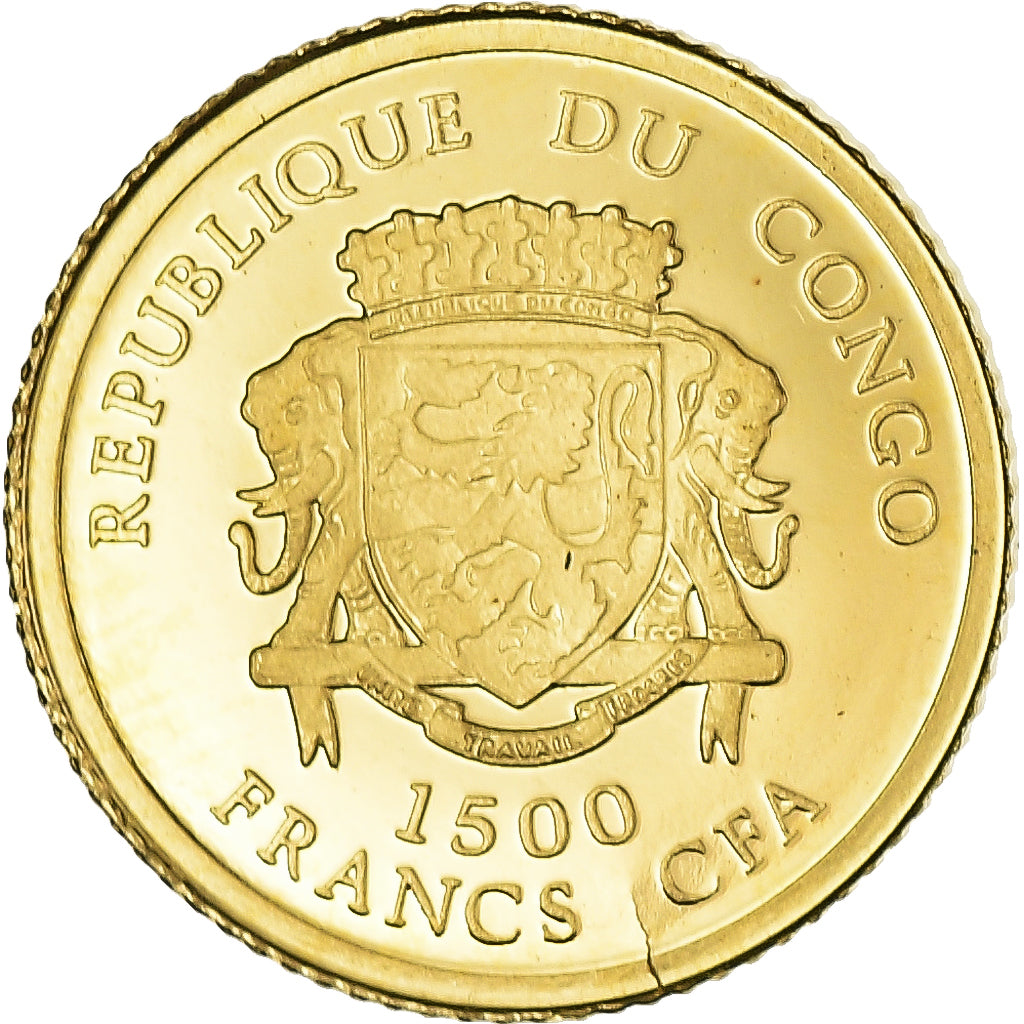 Moneda, CONGO, REPÚBLICA DEMOCRÁTICA DEL, Napoléon Bonaparte, 1500 Francs