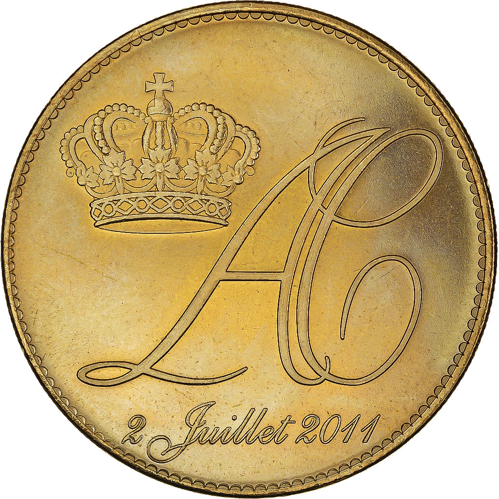 Monaco, Token, Mariage Princier, Albert et Charlène, 2011, MS(64)