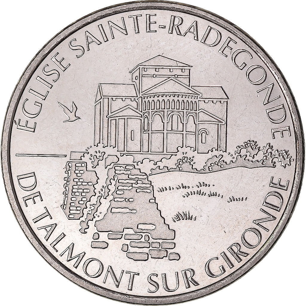 Frankreich, betaalpenning, Touristic token, Eglise Sainte-Radegonde, Talmont