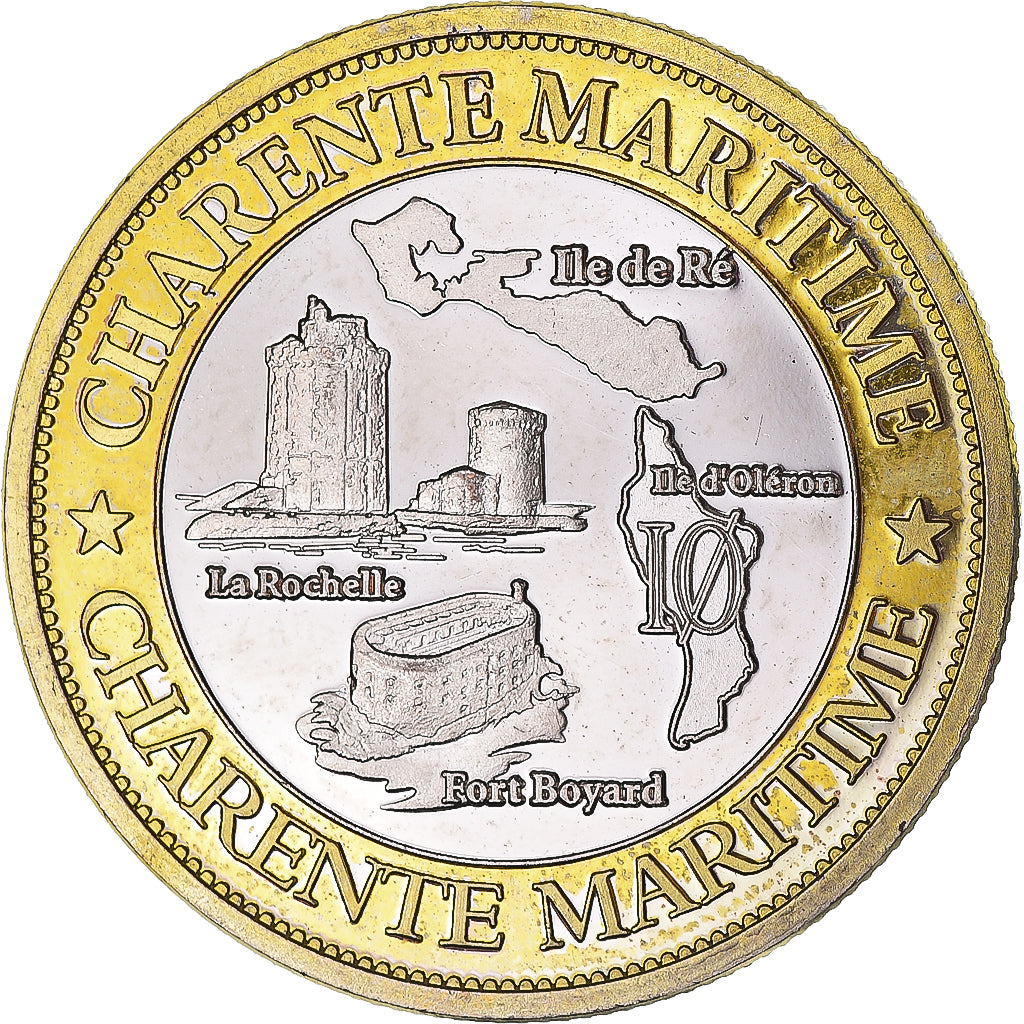 France, Token, Touristic token, La Charente Maritime, AU(50-53), Bimetallic