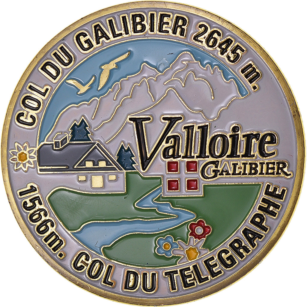 France, Jeton, Jeton Touristique, Valloire, Col du Galibier, SPL, Cupro-nickel