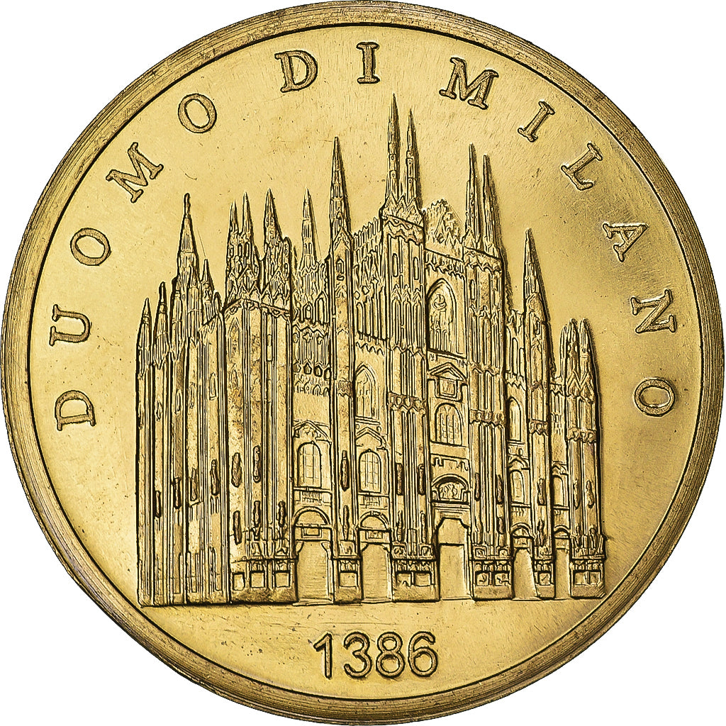 Italy, Token, Touristic token, Duomo di Milano, Madonnina, MS(63), Copper-nickel