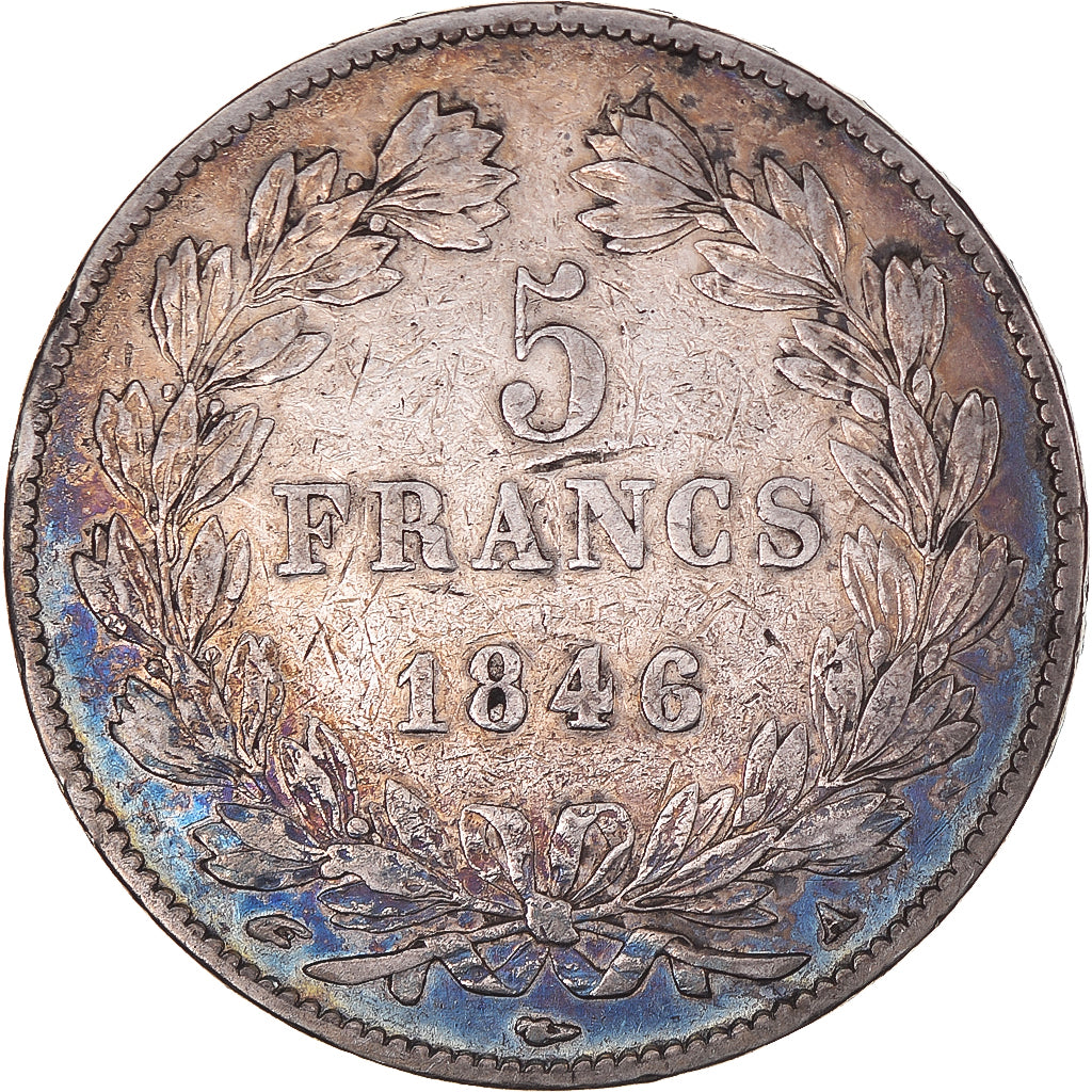 Coin, France, Louis-Philippe, 5 Francs, 1846, Paris, VF(30-35), Silver