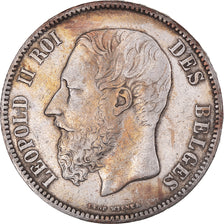 Monnaie, Belgique, Leopold II, 5 Francs, 5 Frank, 1871, TTB+, Argent, KM:24