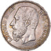 Coin, Belgium, Leopold II, 5 Francs, 5 Frank, 1875, Brussels, AU(50-53), Silver