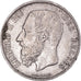 Moeda, Bélgica, Leopold II, 5 Francs, 5 Frank, 1872, EF(40-45), Prata, KM:24