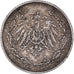 Coin, GERMANY - EMPIRE, 1/2 Mark, 1907, Hambourg, EF(40-45), Silver, KM:17