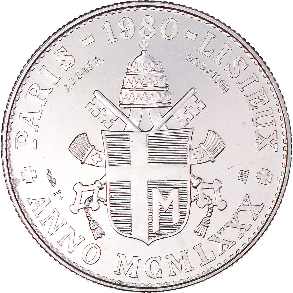 Vatican, Medal, Jean-Paul II, Paris-Lisieux, Religions & beliefs, 1980