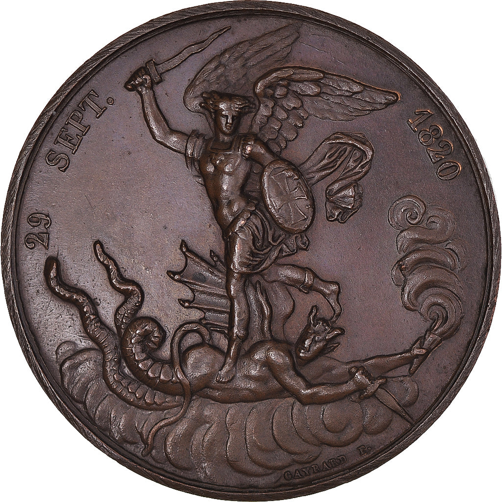 Frankrijk, Medaille, Naissance du Comte de Chambord, History, 1820, Gayrard, PR