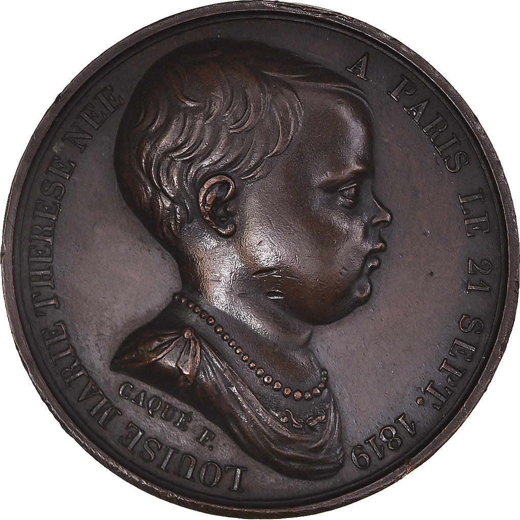 France, Médaille, Louise Marie Thérèse d'Artois, Naissance, History, 1819