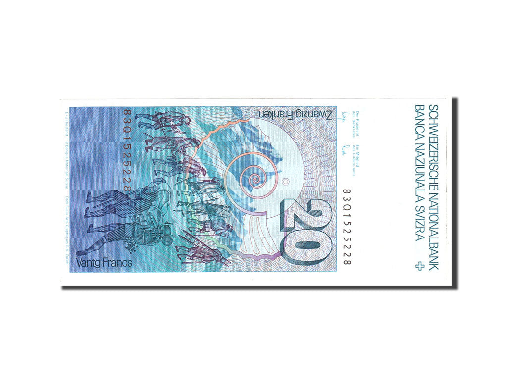 Switzerland, 20 Franken, 1981, KM:55c, Undated, UNC(60-62)
