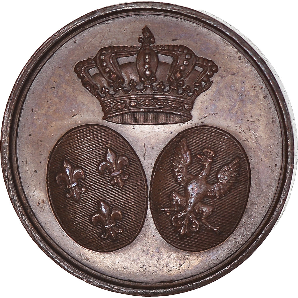 France, Token, Henri V, Mariage avec Marie-Thérèse-Béatrix, History, 1846