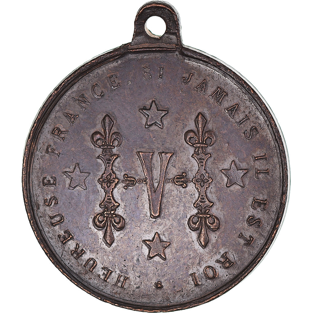 France, Medal, Henri V, Comte de Chambord, Le Roi Bien-Aimé, History