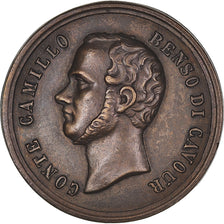 Italy, Medal, Conte Camillo, Benso di Gavour, Indipendenza, History, 1859