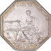 France, Token, Banques, Caisse d'Escompte, 1776, Branche, AU(50-53), Silver