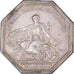 France, Token, Banque, Caisse d'Escompte, 1776, AU(50-53), Silver