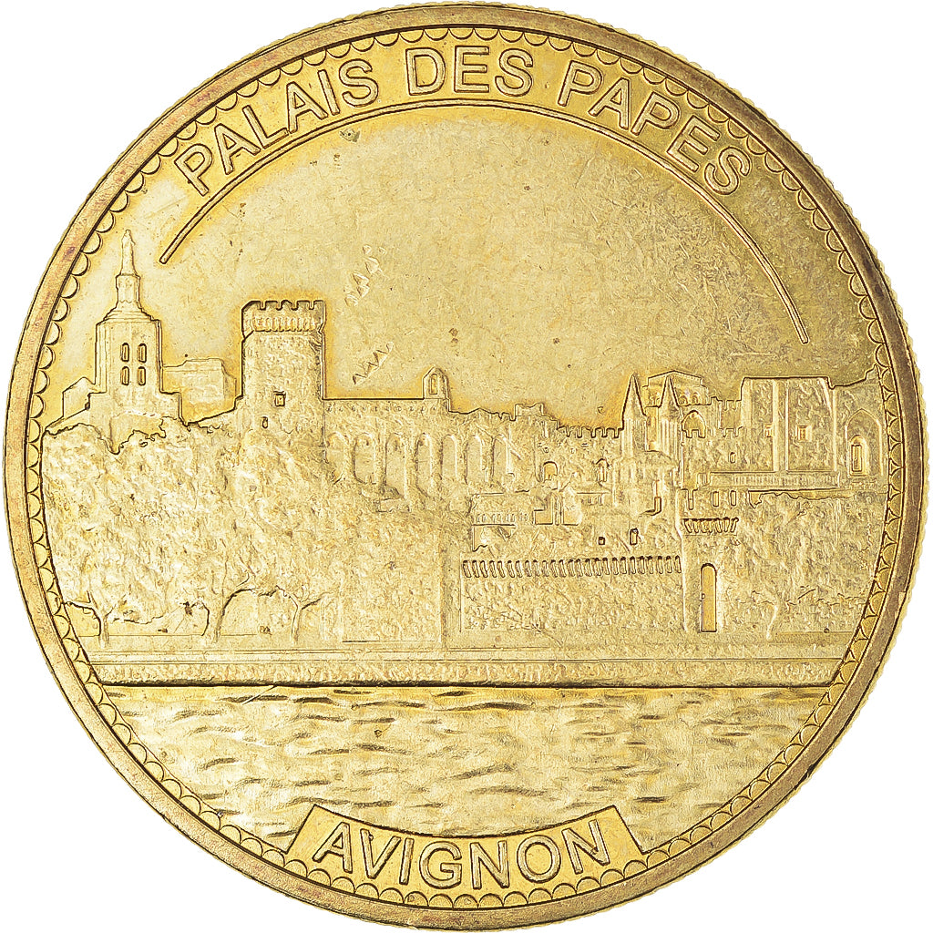 Francia, zeton, Tourist Token, Avignon, Palais des Papes, 2012, Médailles et