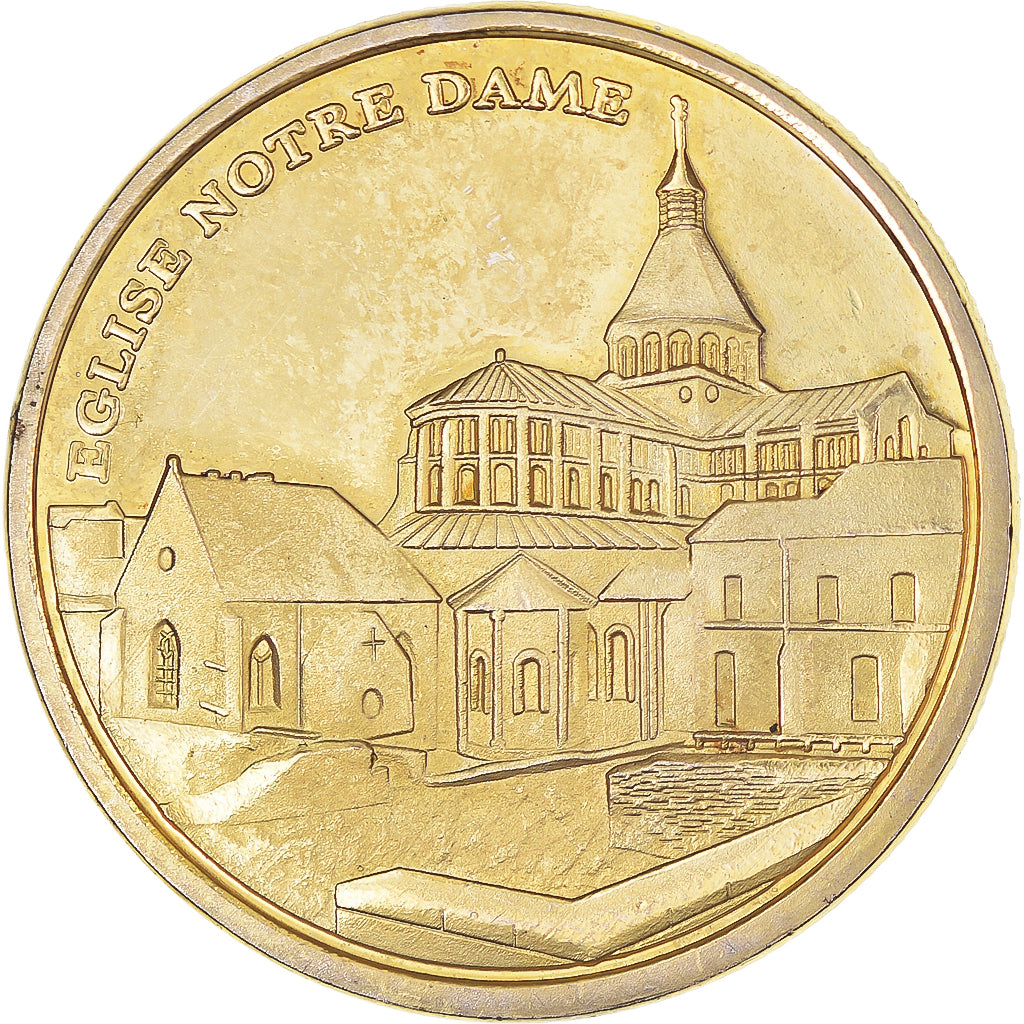 Francia, zeton, Tourist Token, Charité-sur-Loire, Bourgogne, MBC+, Aluminio y