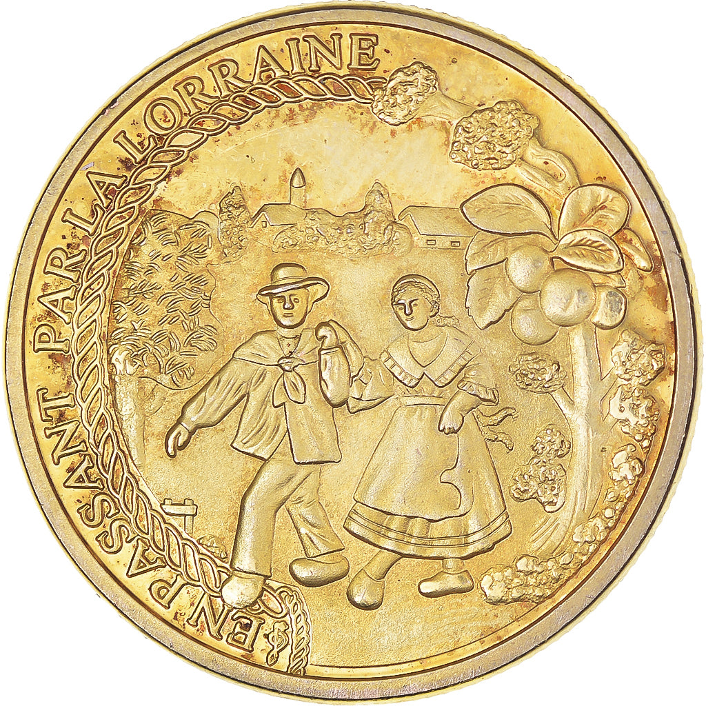 Francia, zeton, Tourist Token, La Lorraine, MBC+, Aluminio y cuproníquel