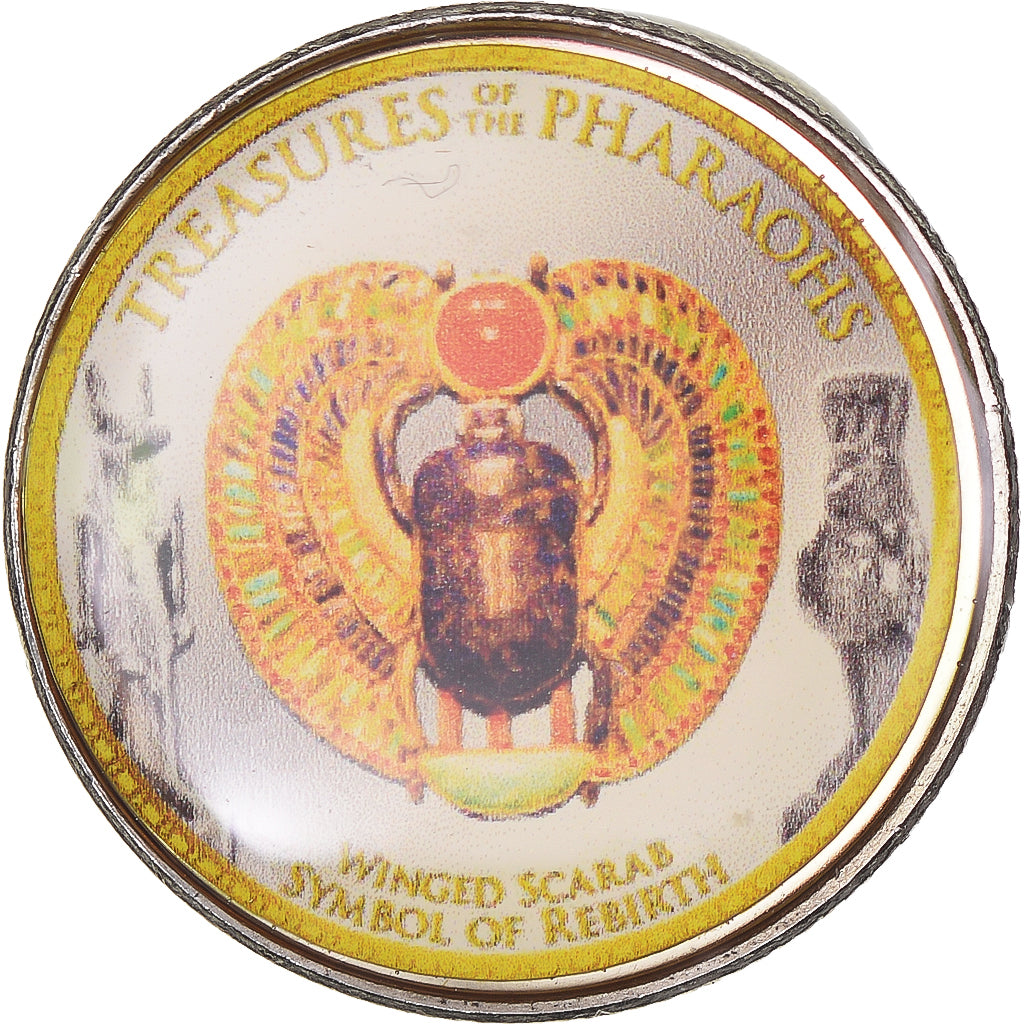 Moneda, Egipto, Winged scarab, Trésors des Pharaons, Pound, 2008/AH1429, FDC