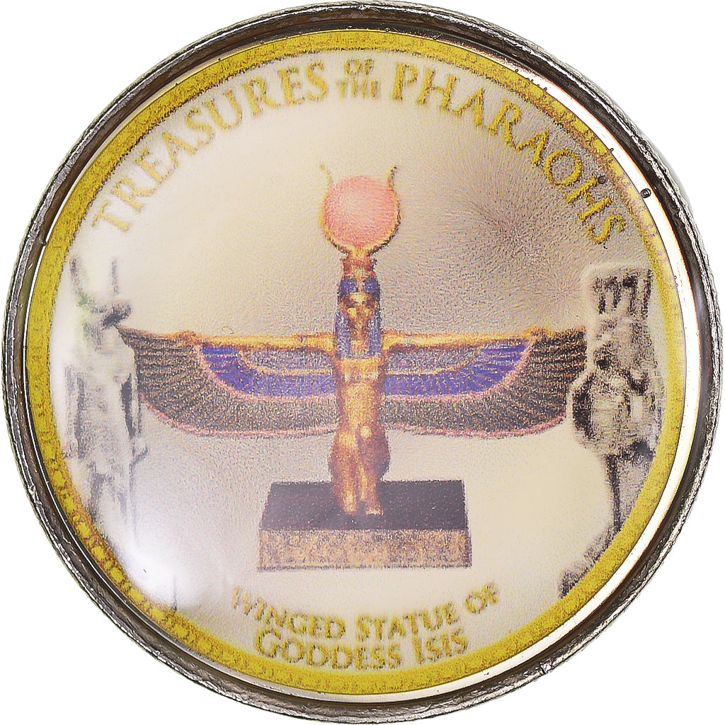 Monnaie, Égypte, Winged Statue of Goddess Isis, Trésors des Pharaons, Pound
