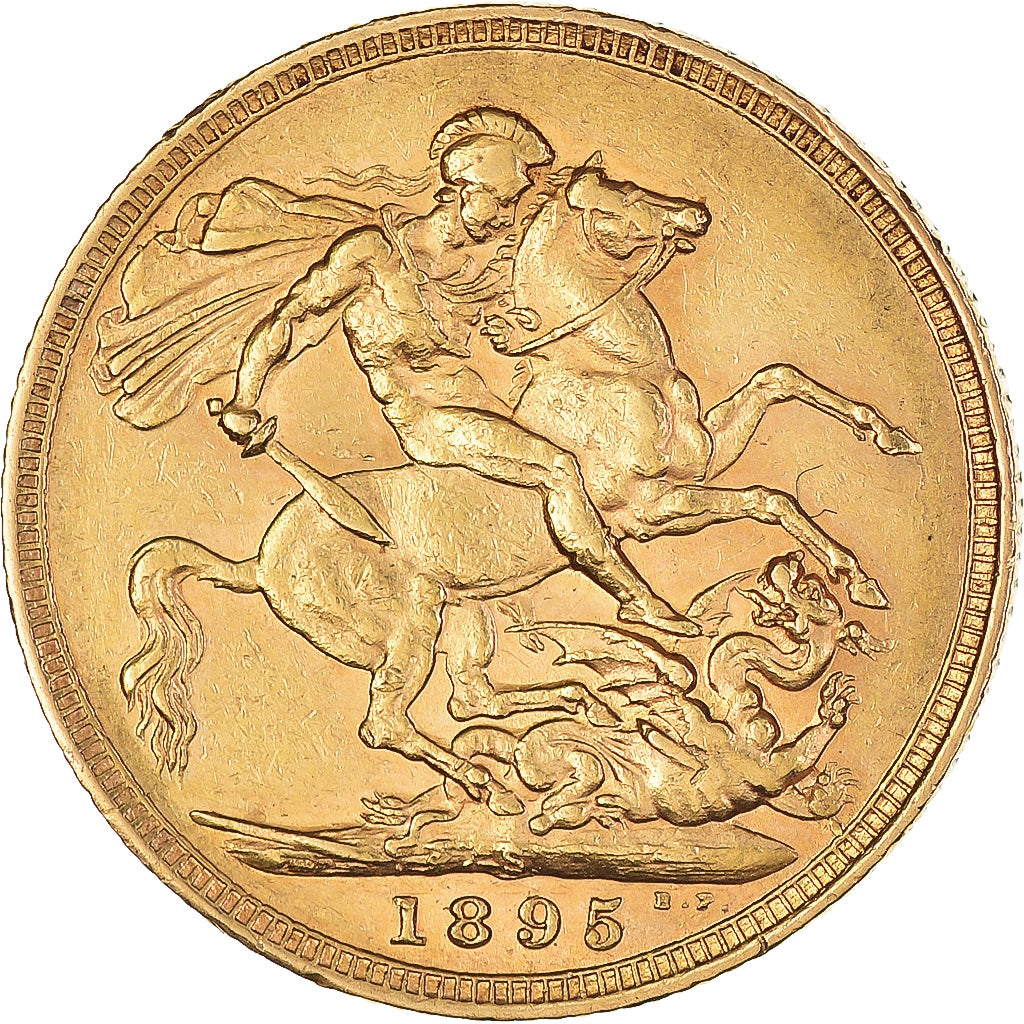 Moeda, Austrália, Victoria, Sovereign, 1895, Sydney, AU(50-53), Dourado, KM:13