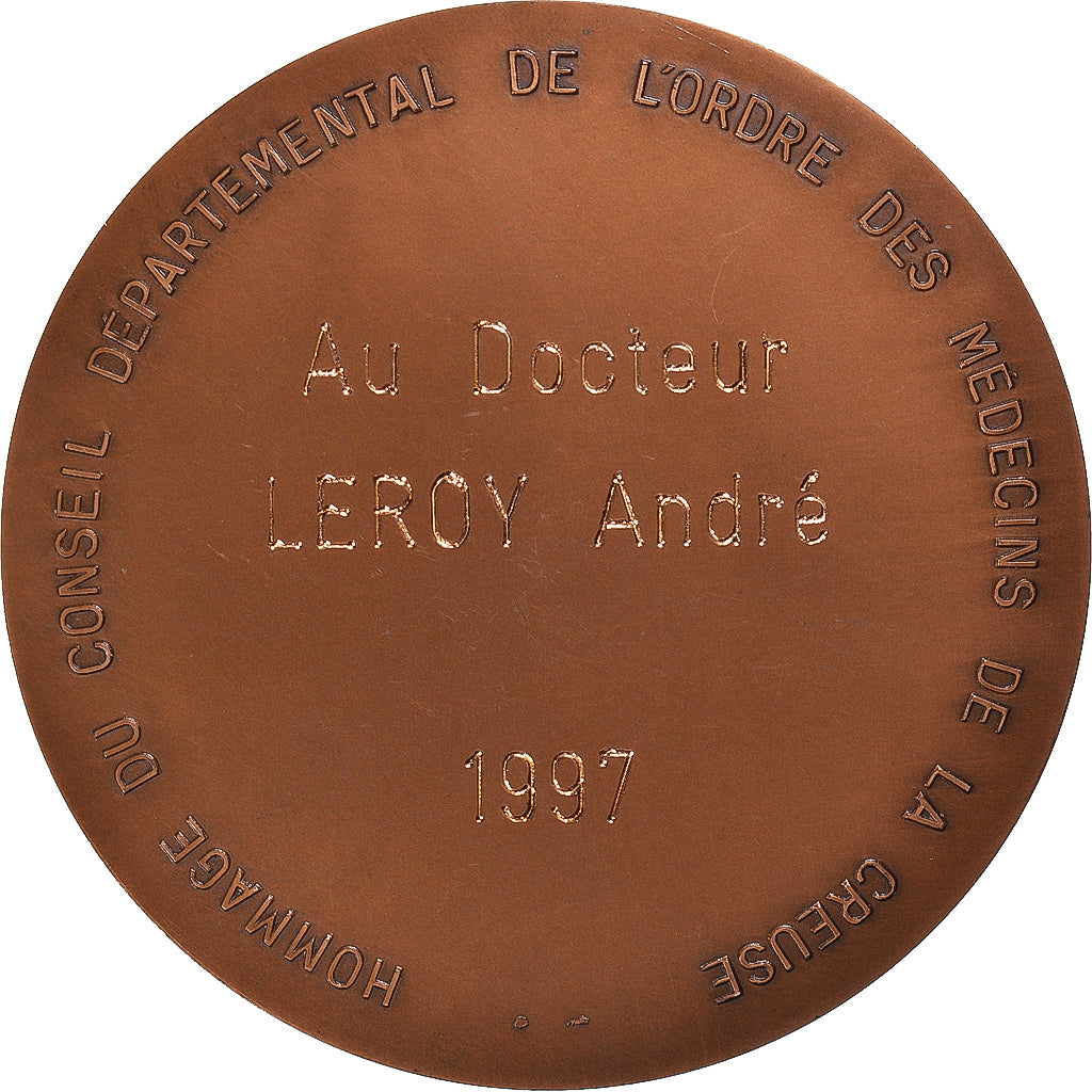 Frankrijk, Medaille, Esculape, Ordre des Médecins de la Creuse, 1997