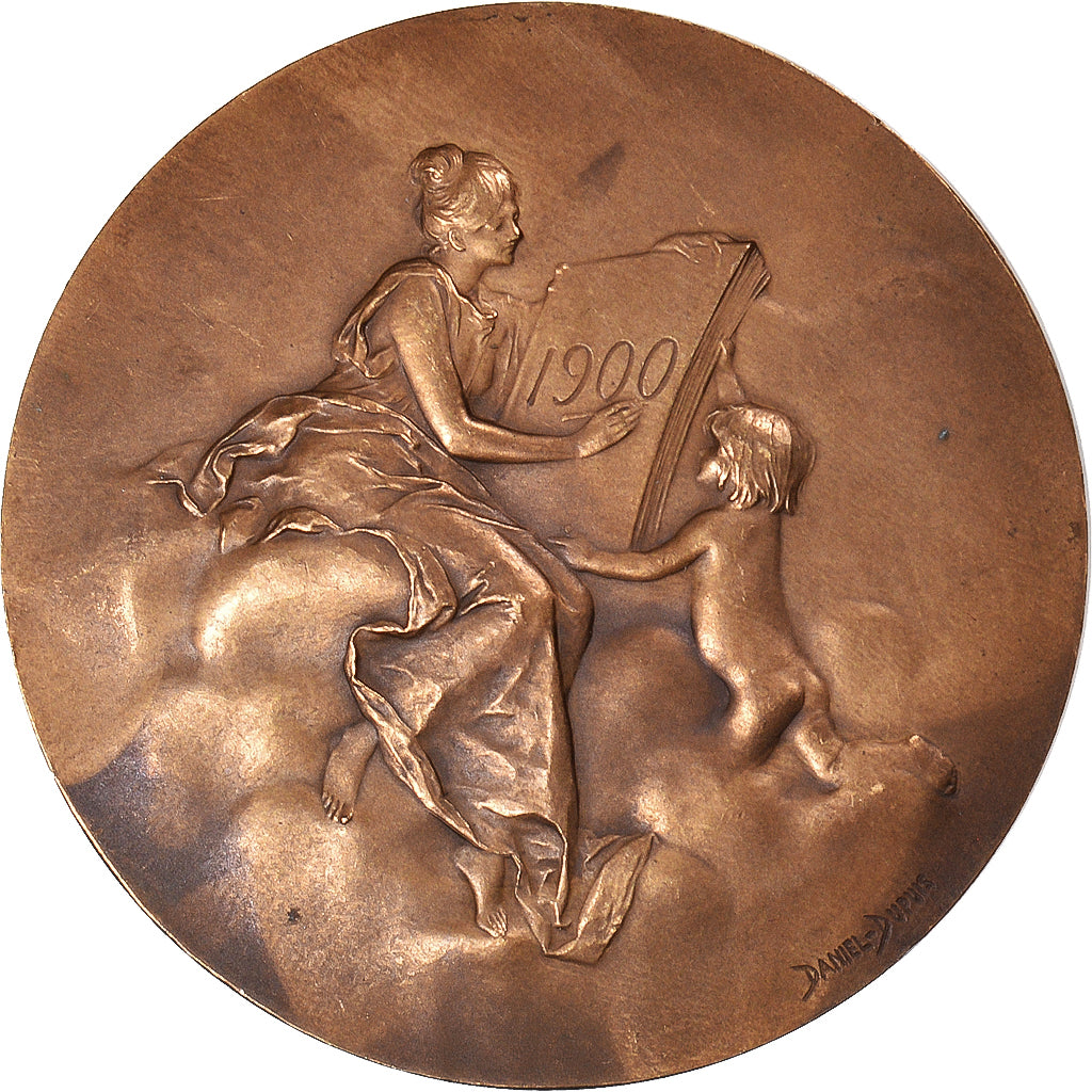 Francia, medaglia, Monnaie de Paris, Arts & Culture, 1900, Dupuis.D, SPL, Bronzo