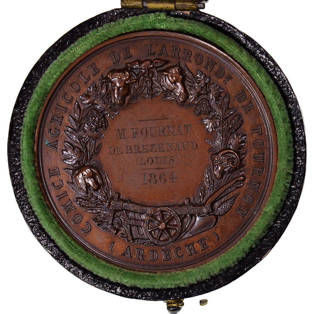 Frankreich, Medaille, Napoléon III, Comice Agricole de Tournon, Ardèche