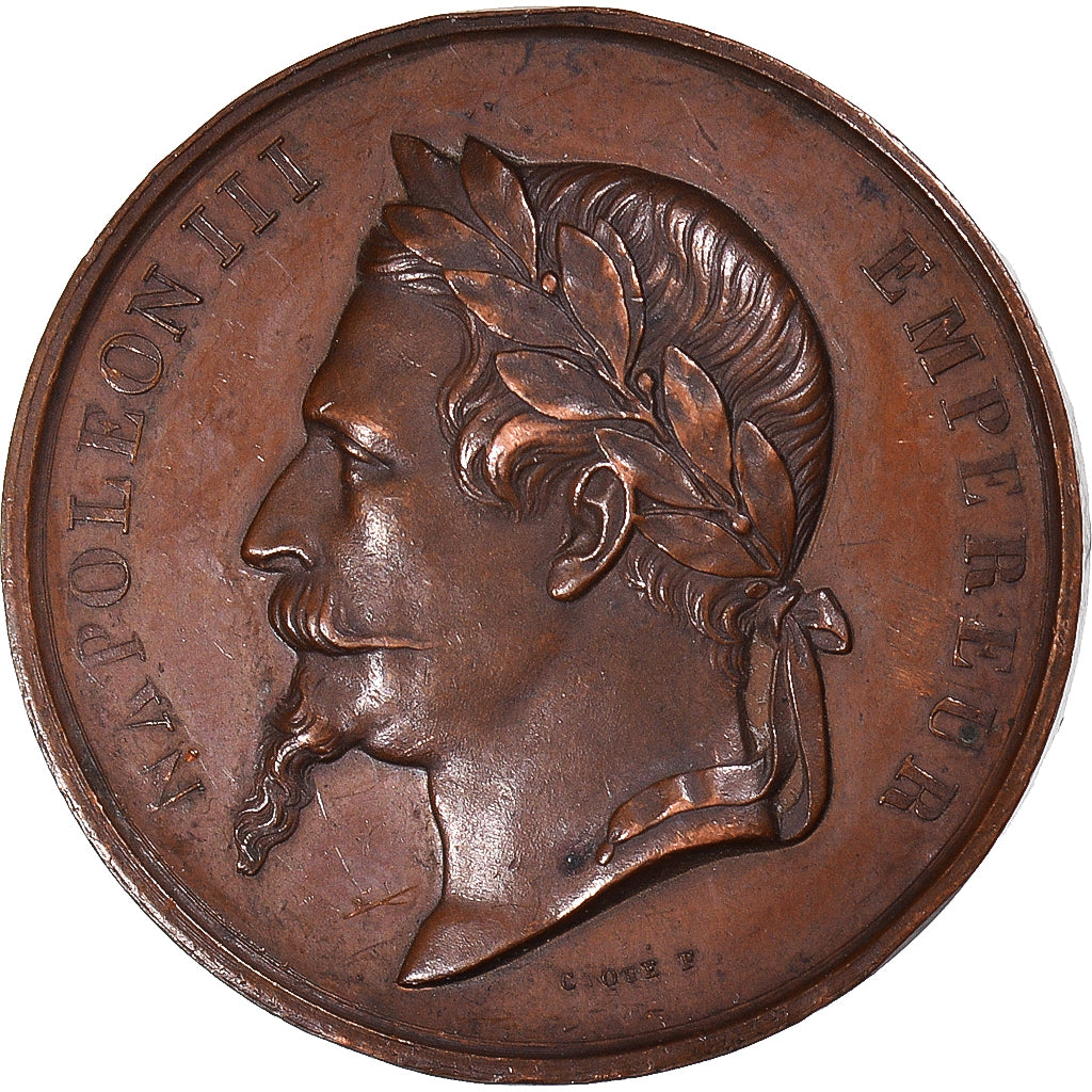 Frankrijk, Medaille, Napoléon III, Comice Agricole de Montauban, 1867, Caqué