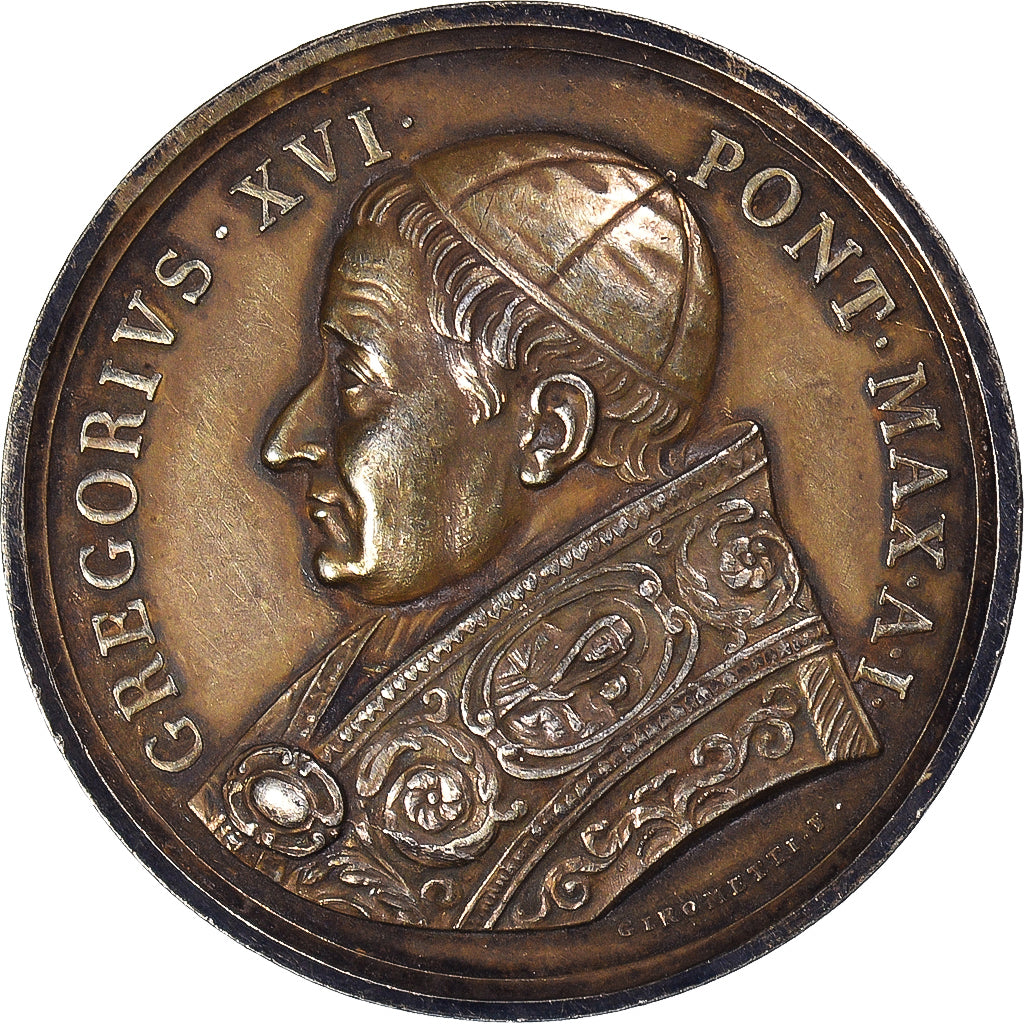Vatican, Medal, Grégoire XVI, Election au Pontificat, 1831, Girometti