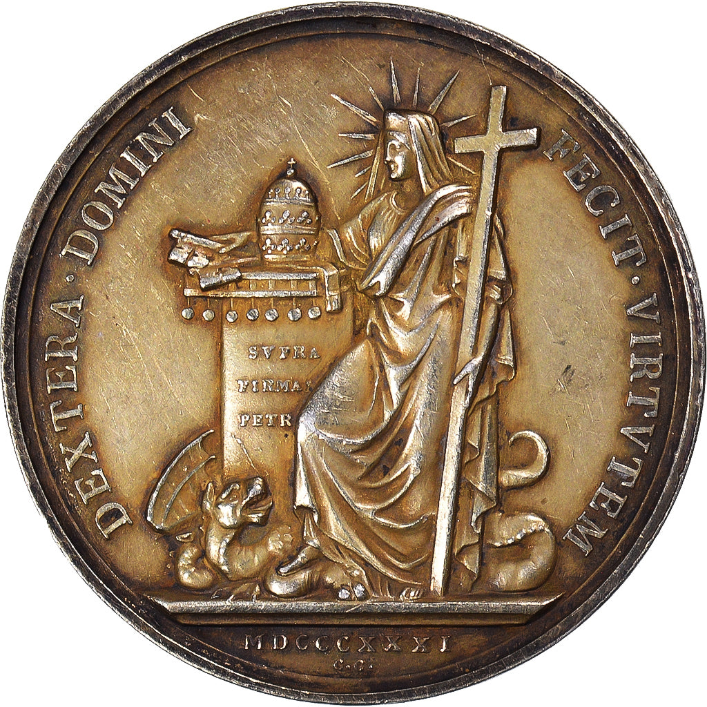 Vatican, Medal, Grégoire XVI, Election au Pontificat, 1831, Girometti