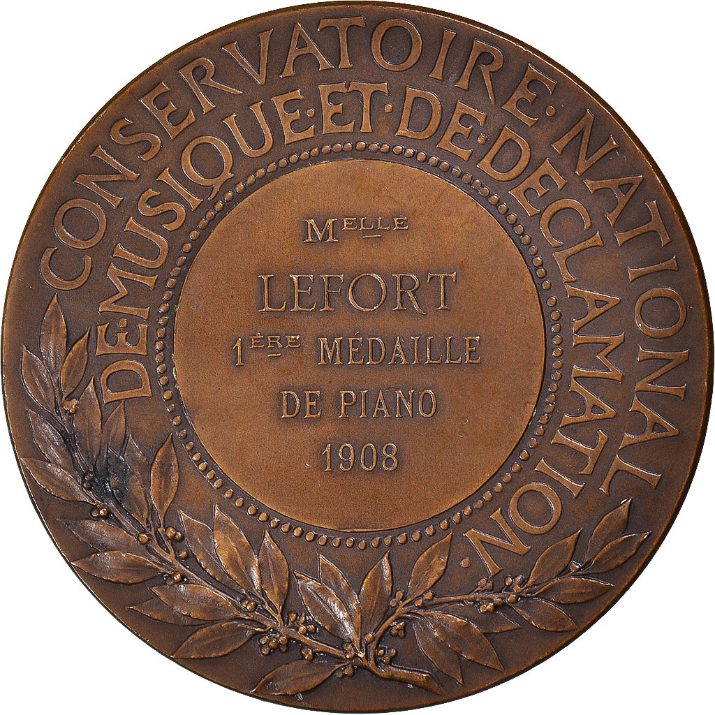 France, Médaille, Conservatoire National de Musique, Piano, 1908, Chaplain