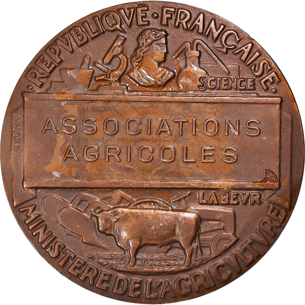 Francia, medalla, Ministère de l'Agriculture, Associations Agricoles, Petit