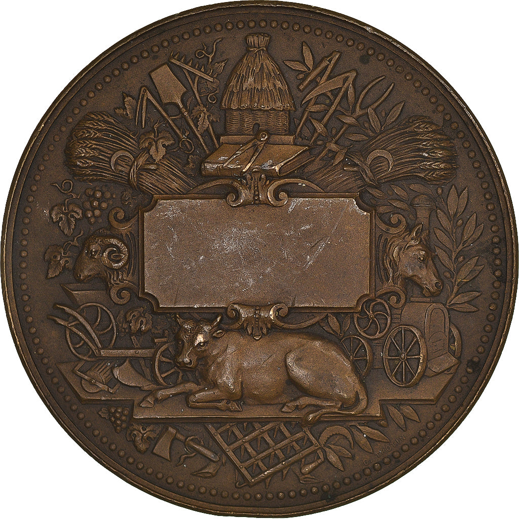 Francia, medaglia, Société des agriculteurs de France, Agriculture, Trotin