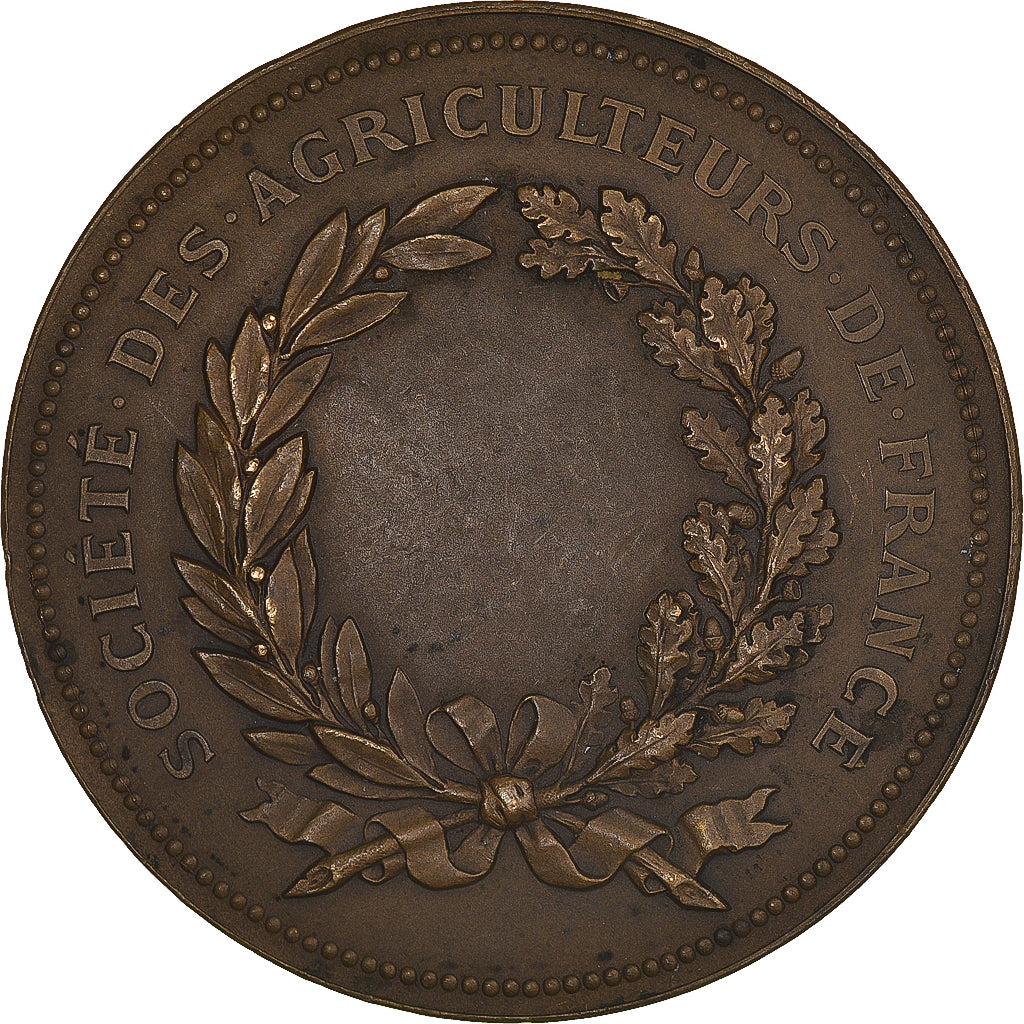 Francia, medaglia, Société des agriculteurs de France, Agriculture, Trotin