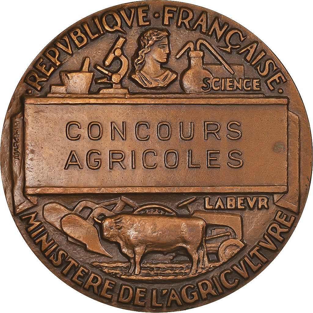 Francia, medalla, Ministère de l'Agriculture, Associations Agricoles, Petit