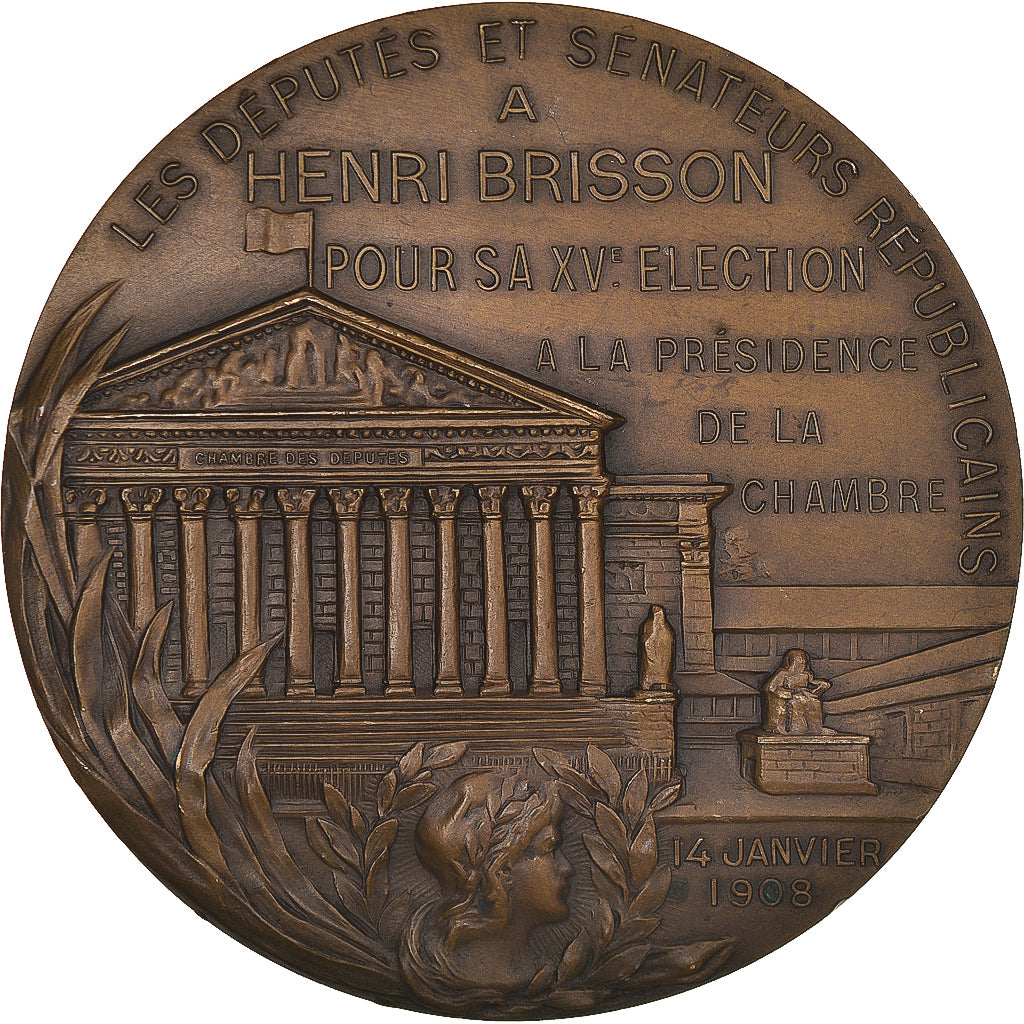 Francia, medalla, Henri Brisson, Président de la Chambre des Députés